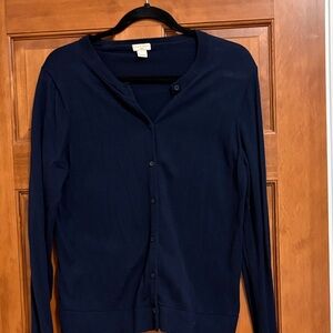 Women's Navy Cardigan Sweater by JCrew